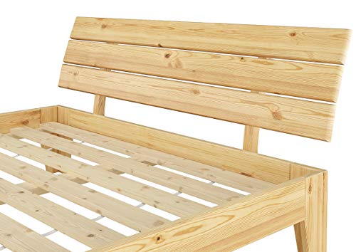 Erst-Holz®Ehebett Doppelbett 180x200 Futonbett Massivholz Kieferbett Natur Rollrost Matratze 60.62-18 M2 – Bild 6