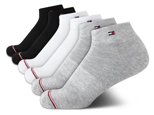 Image of Tommy Hilfiger Womens Quarter Socks - 6 Pack Soft Cushioned Athletic Performance Ankle Socks for Women for Sports and Running