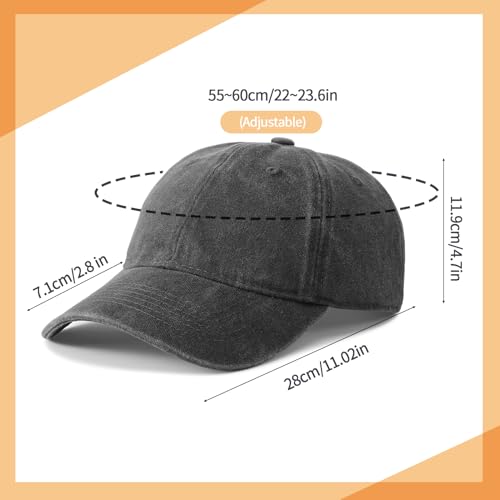 3 Stück Baseballkappe Für Herren Und Damen, Verstellbar Baumwolle Baseball Cap Vintage Unisex Basecap Sonnenhut Sportkappe Für Outdoor Sport Leisure Reisen, Dunkelgrau, Marineblau, Dunkelgrün