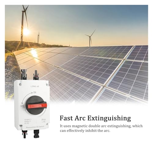 Interrupteur sectionneur DC 32A 4P PV IP66 commutateur de transfert étanche extérieur - 6