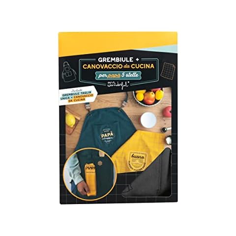 Delantal + Paño de Cocina Mr. Wonderful - Todo es más bueno cuando cocina papá Cover