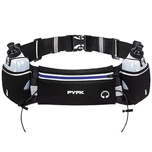 PYFK Upgraded Running Belt with Water Bottles, Hyd...