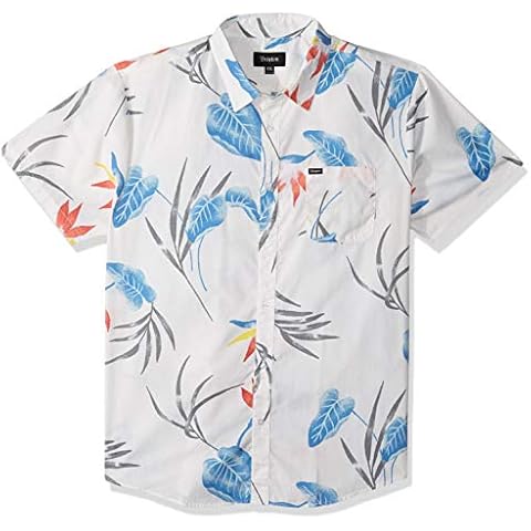Brixton Men's Woven Print Short Sleeve Shirt Cover