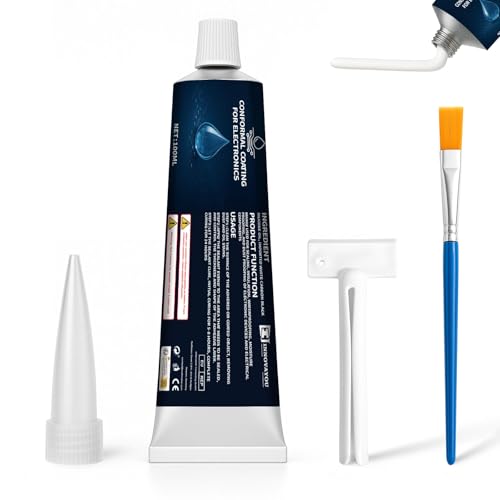 INNOVAYOU 3.38 fl oz White Conformal Coating for Electronics Silicone Sealant, Waterproof Insulating, for PCBs, LED Lights, Controllers
