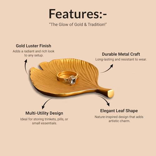 Image of MARKET 99 Glossy Golden Ribbed Platter | Aluminium Decorative Dish Tray for Home, Dining Table, Gifting & Festive Decor |Designer Metal Centerpiece for Modern and Traditional Spaces