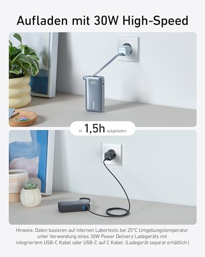 Anker Nano 10.000mAh Powerbank mit USB-C