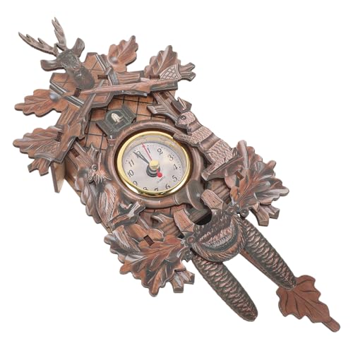 Reloj de cuco de pared para regalos de inauguración de madera retro Abaodam 2