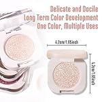 Glitter Shimmer Sparkle Eye Shadow Palette Makeup for Older Women, Pearl White Silver Glitter Shimmer Metallic Holographic Iridescent Cream Iridescent Single Monochrome Eyeshadow Makeup, 11 - Image 5