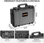 Case for NOCO Boost GB70 & X GBX75 – Waterproof Hard Box with Custom Foam | Shockproof Protective Travel Box Compatible with NOCO GB70/X GBX75 Jump Starter - for Car Truck Owners | for Emergency,Travel