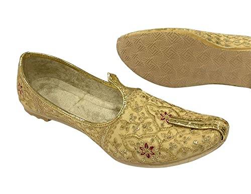 Stop n Style Men Juti for Wedding Sherwani Shoes Traditional Khussa Embroidery Handmade Ethnic Mojari Punjabi Jutti4