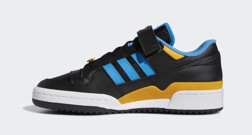 ADIDAS Originals Men's Forum Low Shoes, Core Black/Pulse Blue/Collegiate Gold, US 113