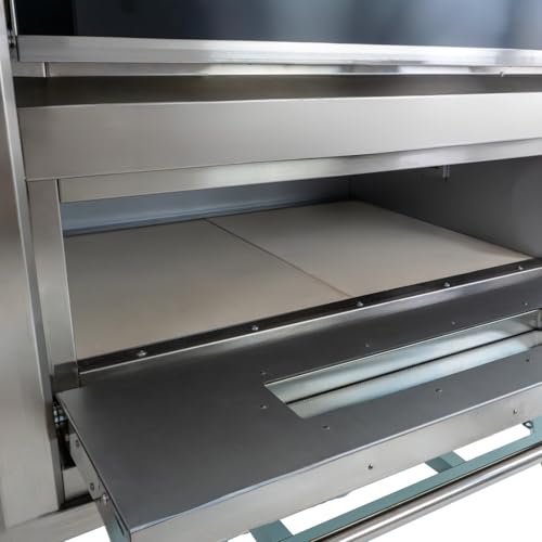 KuKoo Commercial Pizza Oven Electric Baking Grilling Large Twin Deck 12 x 10" Capacity Electric Single Three Phase Adjustable Temperature 400°C Audible Timer FREE Baking Trays & Fire Stone Bases - Image 7