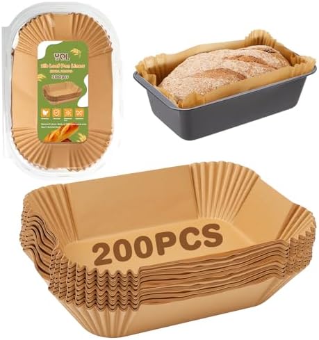 YQL 200PCS Loaf Pan Liners Disposable, Loaf Pans for Baking Bread...