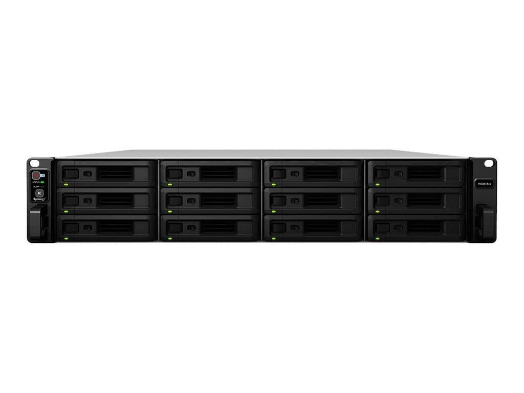 Synology RackStation, 12-Bay NAS Quad core, 2.1GHz CPU, RS3617XS (Quad core, 2.1GHz CPU, 4GB DDR4, exp. up to 64GB)