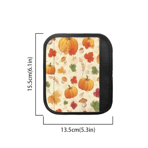 Image of Dreaweet Mushroom and Pumpkin Fridge Door Handle Covers Set of 4 Fall Kitchen Decor Washable Appliance Refrigerator Microwave Dishwasher Dust Door Handle Cover Keep Off Fingerprints