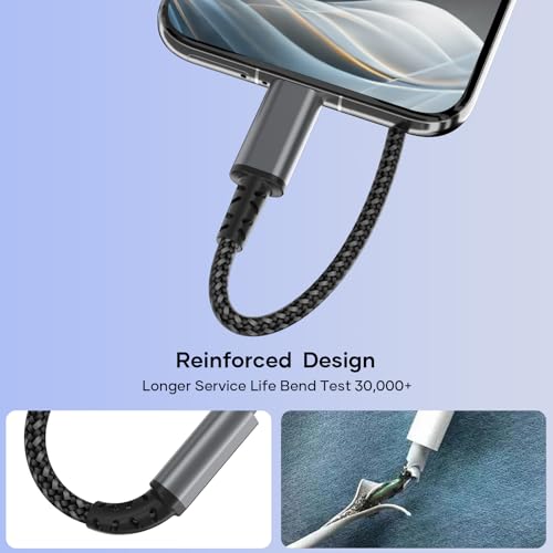 USB C Kabel [2Pack 2M] 3.1A Ladekabel USB C Schnellladekabel Nylon USB C Ladekabel für iPhone 17 16 15 Pro Max, Samsung Galaxy S24 S23 S22 S21 S20 Note 10, Huawei P60, Google Pixel, Xperia XZ