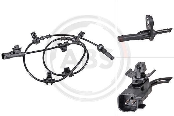 A.B.S. Sensor ABS 32120 Eje trasero Tipo de sensor: Sensor activo 970mm