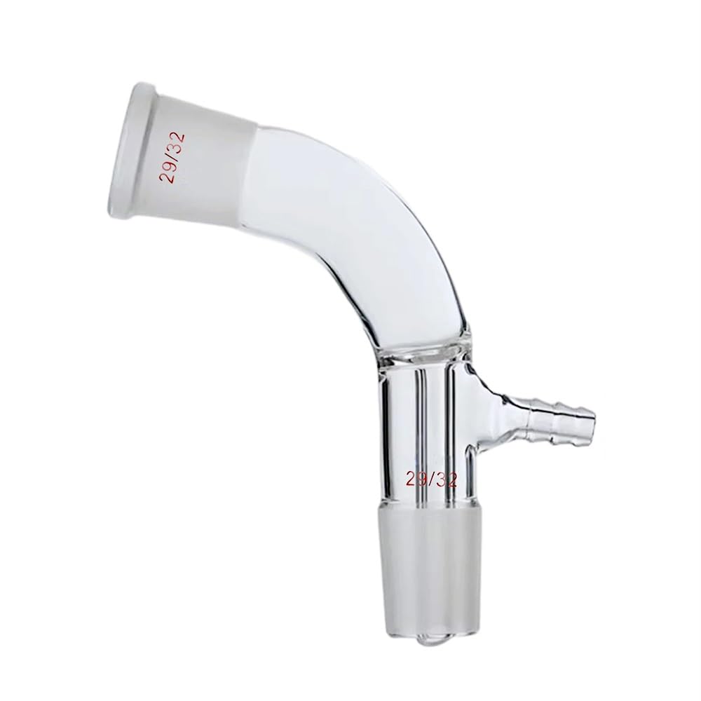 29/32, Glas-Vakuum-Abnahmeadapter, 105-Grad-Biegung, Borosilikatglas, Laborglas
