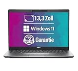 Dell Latitude 5330 13,3 Zoll Full HD Laptop Intel Core i5-1245U@ 1,6 GHz 16 GB 512 GB SSD mit Windows 11 Pro & GRATIS Antiviren-Software inkl. 12 Monate Garantie (Generalüberholt)