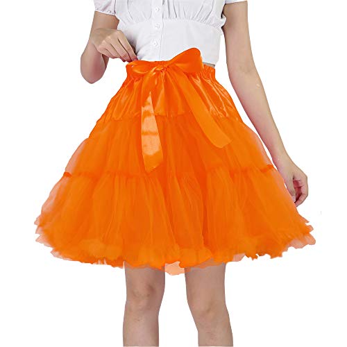 Image of Tutu Skirt as Well as Petticoat above Knee Underskirt Tulle Crinoline slip
