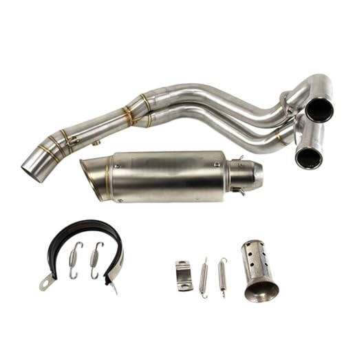 Échappement MT07 FZ07 ligne entière avec silencieux sans lacet