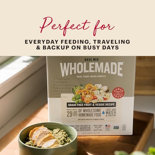 Image of The Honest Kitchen Human Grade Wholemade Dehydrated Grain Free Fruit & Veggie Base Mix Dog Food (Just Add Protein),7 lb Box,(Pack of 2)