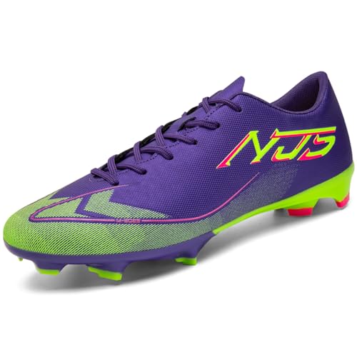 NUTTOPL Chaussures de Football Homme Spike Crampons Adolescents Professionnel Antidérapant Chaussures de Foot Adultes Athlétisme Entrainement Chaussures de...