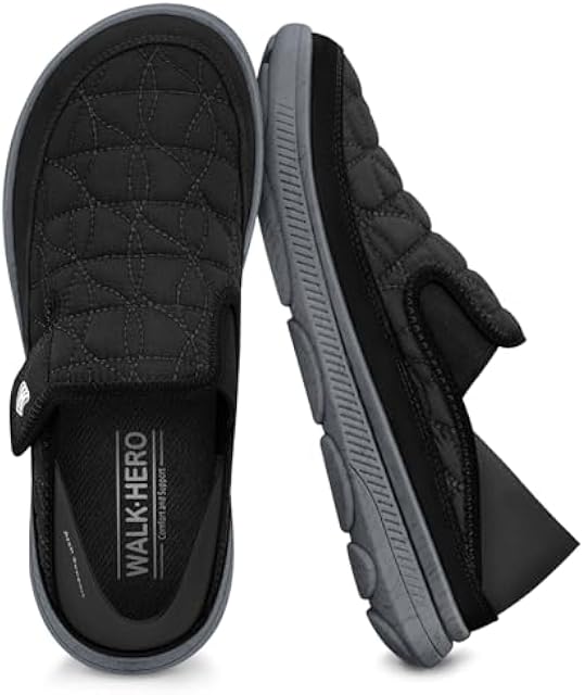 Mens Slippers for Plantar Fasciitis, House Shoes for Men with Arch Support