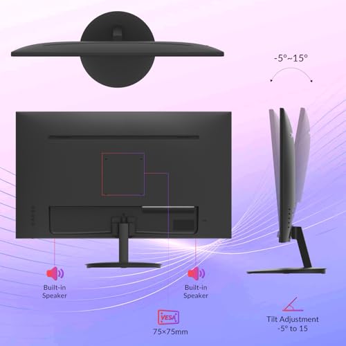 Image of 27 Inch Monitor - 1080P, VA, Full HD, Frameless, 100Hz, 1ms, Adaptive-Sync, for Working and Gaming, Low Blue Light, Flicker Free, HDMI, VESA Mountable (100x100mm)