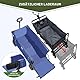 TIMBER RIDGE Heckklappe Faltbarer Klappwagen, Push-Pull-Strandwagen Faltbar, Seitentaschen, Camping, Garten, Einkaufen, 102kg Tragkraft, Blau
