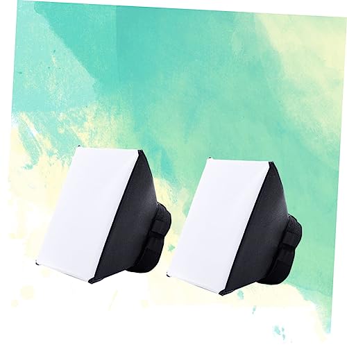 Softbox difusor de flash portátil de color blanco para cámara 4