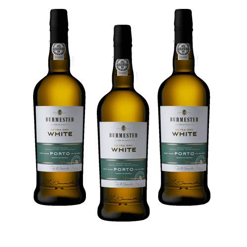 Vino de Oporto Burmester Extra Dry White - Vino Fortificado- 3 Botellas