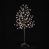 Lightshare 5FT 128L Lighted Cherry Blossom Tree, Warm White, Decorate Home Garden, Spring, Summer, Wedding, Birthday, Christmas Holiday, Party, for Indoor and Outdoor Use