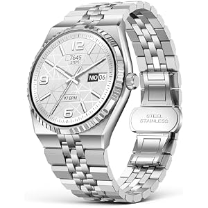 Smart Watch with 1.32" AMOLED Display, Bluetooth 5.4 Calls, 160+ Sports Modes, Fitness Tracker with Heart Rate/SpO2/Blood Pressure/Sleep Monitor, Waterproof Watch for Men Women Android and i
