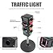 Ssguopte Traffic Light Toy 27 Inch Stop Light Manual/Auto Modes Traffic Lamp with ＆ Sound Height Adjustable Realistic Lights Educational Toys Birthday for Kids