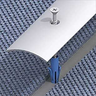 2 Pezzi Profili Di Transizione Di SOTECH/Profili Per Pavimenti/Alluminio/Argento Anodizzato / 1000 X 37 X 2 Mm/Forati/incl. Set Di Fissaggio - Foto 14