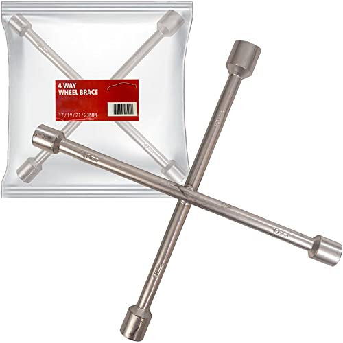 Xtremeauto 4 Way Car Wheel Wrench 17-23MM