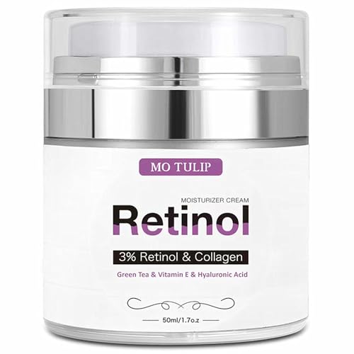 Face Cream with Retinol, Collagen & Hyaluronic Acid – Face & Neck Firming Moisturizer for Wrinkles, Hydration & Lifting – Day/Night Cream for Women & Men (1.7 fl.oz)