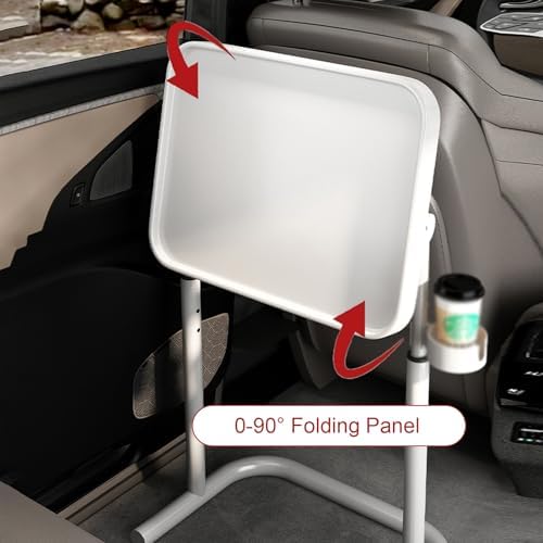 Adjustable Height RV Folding Table - Portable Dinette Table for Home & Outdoor Use, Ideal for Camping, Picnics & RV Conversions (White)