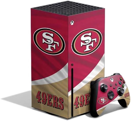 Skinit Decal Gaming Skin Compatible with Xbox Series X Bundle - Officially Licensed NFL San Francisco 49ers Design