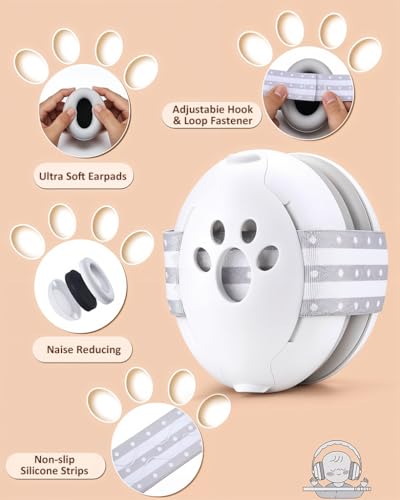 Image of SNOWIE SOFT Noise Cancelling Ear Muffs for Kids Teens - 25dB Safety Reduction for Autism Sensory & Concentration Aid, Hearing Protection Travel