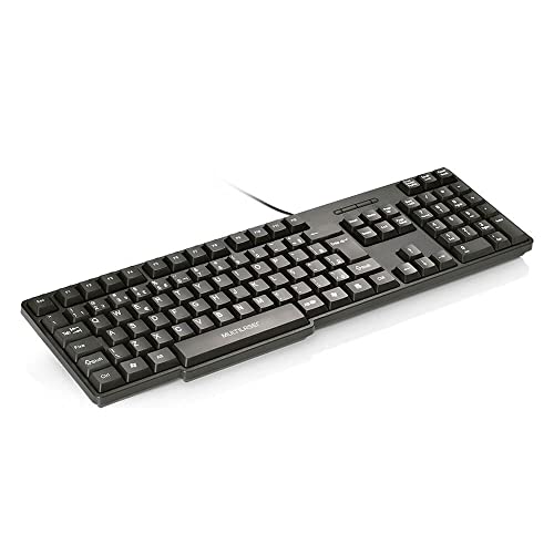 Teclado Multilaser Slim com Fio USB Teclas Silenciosas Preto - TC213, Multilaser, Teclados, Windows
