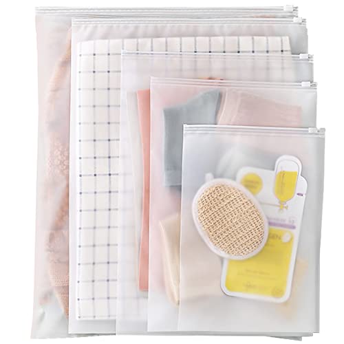 Ledeak 20 Pièces Sacs De Rangement De Voyage, Sac Zipper Organisateur De Bagages Seal Pochette Etanches Plastique DéPoli Sac à Vêtements, Sac Zipper Voyage Pour Maison Cosmétique Chaussure Cover