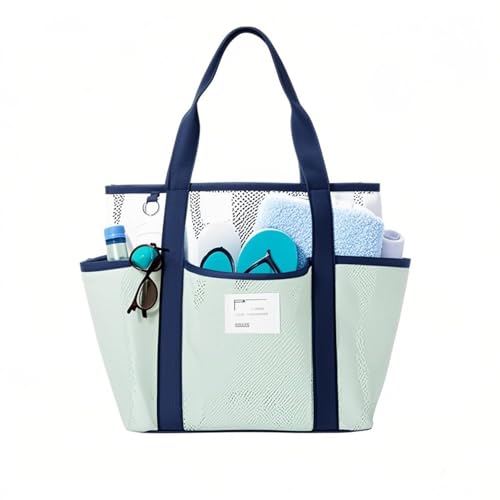 Large Capacity Mesh Beach Bag Pool Tote Bag Beach Accessories for Outdoor Travelling Camping Swimming