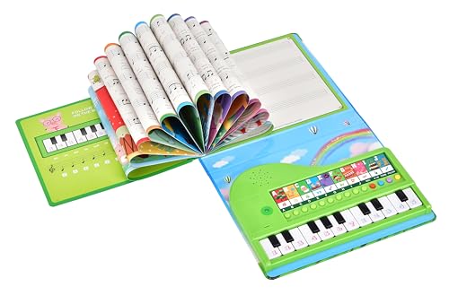 Juarez Junior 20 Keys Piano Book JJRK-21L for Kids with Key Lighting Function, 10 Tones, 10 Preloaded Songs