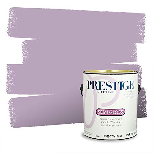 PRESTIGE Paints Interior Paint and Primer In One, 1-Gallon, Semi-Gloss, Comparable Match of Valspar* Classic Lilac*