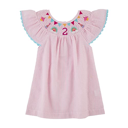 Mud Pie Girls Smocked Birthday Dress, Pink, 24 Months/2 Toddler #TOP15