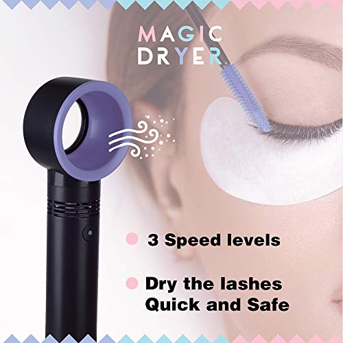 Mini ventilateur rechargeable USB Lyon Lash pour séchage colle extensions de cils