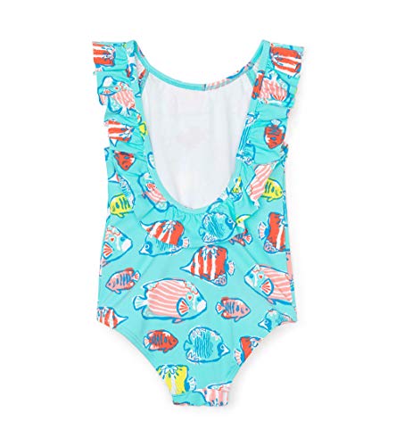 Image of Hatley Girls Ruffle Sleeve Swimsuit