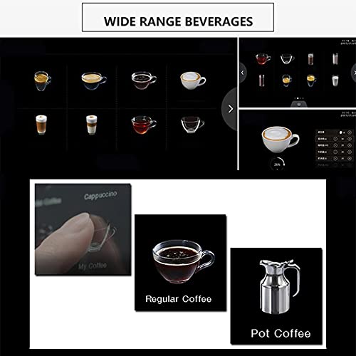 Café automático y máquinas de café espresso, máquinas de café comerciales programables con sistema de leche, sistema de… - Imagen 6